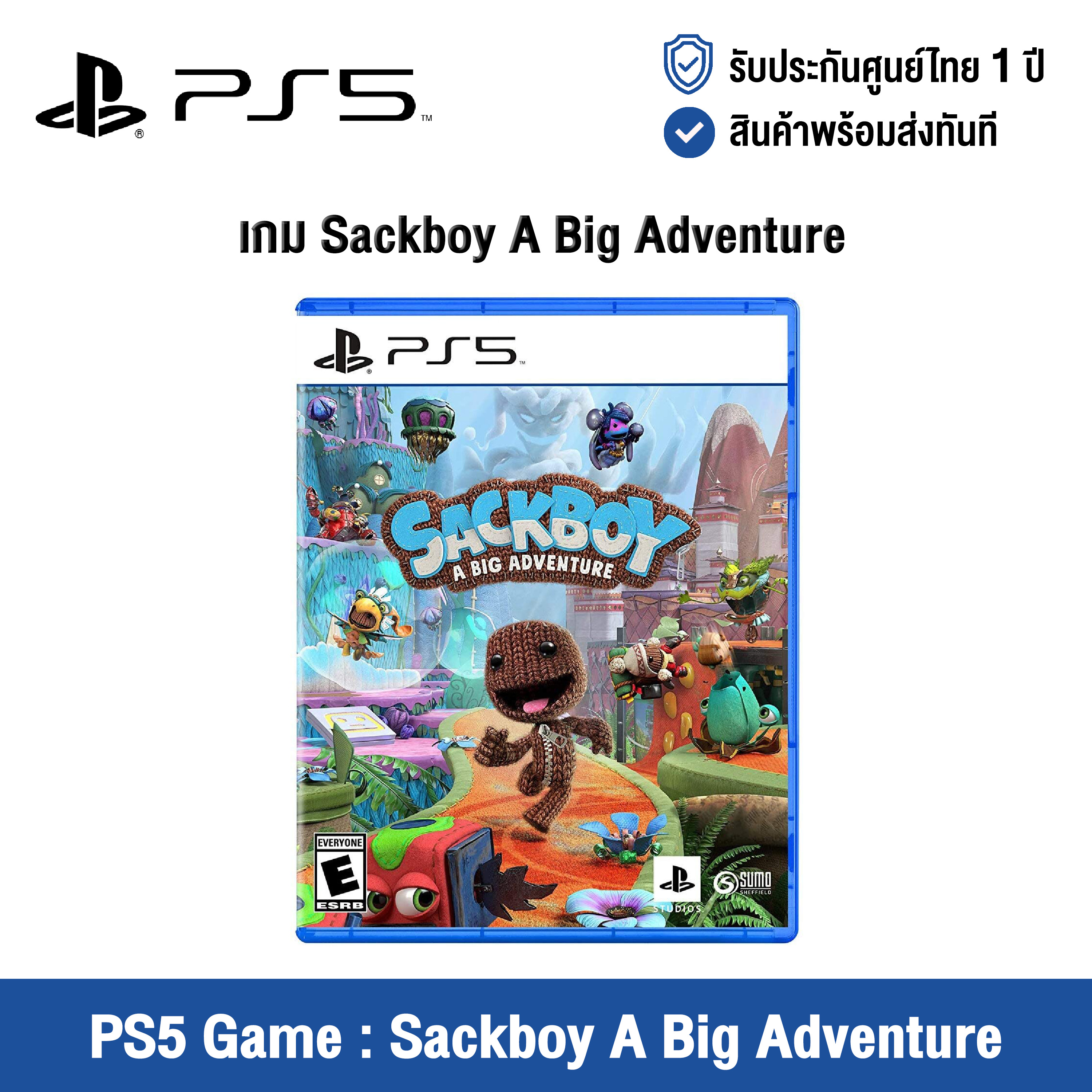[ศูนย์ไทย] PS5 Game : Sackboy A Big Adventure - แผ่นเกมส์ Sackboy A Big Adventure (English Version)