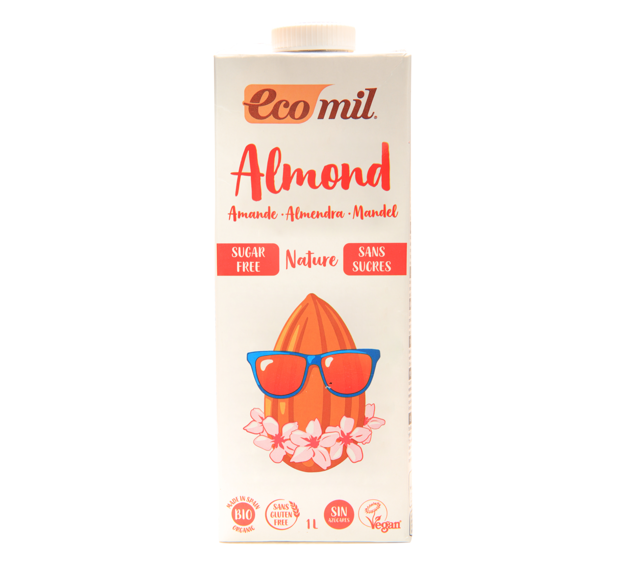 Organic/Bio Ecomil Almond Milk | Nature - sugar free 1L