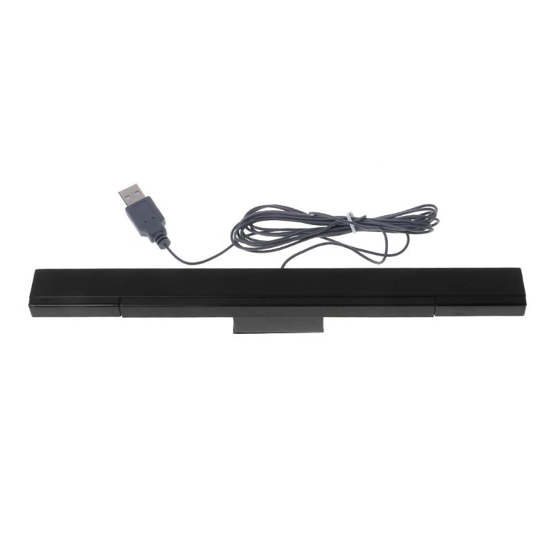 USB Wired Sensor Bar for WII Replacement Infrared IR Ray Motion Sensor  Signal Receiver for Wii System with Stand 