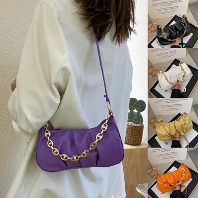 KTtrade Small Bag Female Summer Popular New Trendy Texture Shoulder Bag Portable Messenger Bag