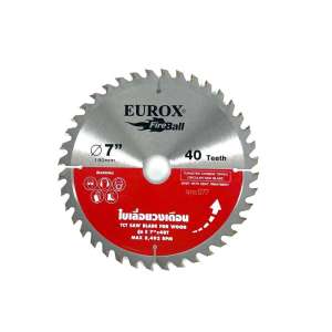 EUROX ใบเลื่อยวงเดือน 7 นิ้ว 40 ฟัน