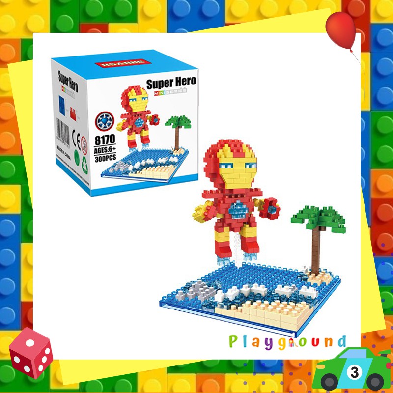 ของเล่นตัวต่อนาโนซุปเปอร์ฮีโร่ Nanoblock Hsanhe Superhero Size L