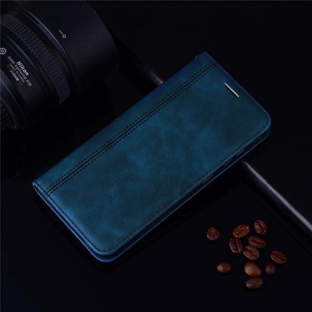 Compatibile con Huawei Y6 (2018) / TU-LX1 ATU-L21 ATU-LX3 5.7 / Honor 7A Custodia COVER STAND FLIP LIBRO gel silicone tpu PORTAFOGLIO magnetica eco pelle porta carte vano card nero