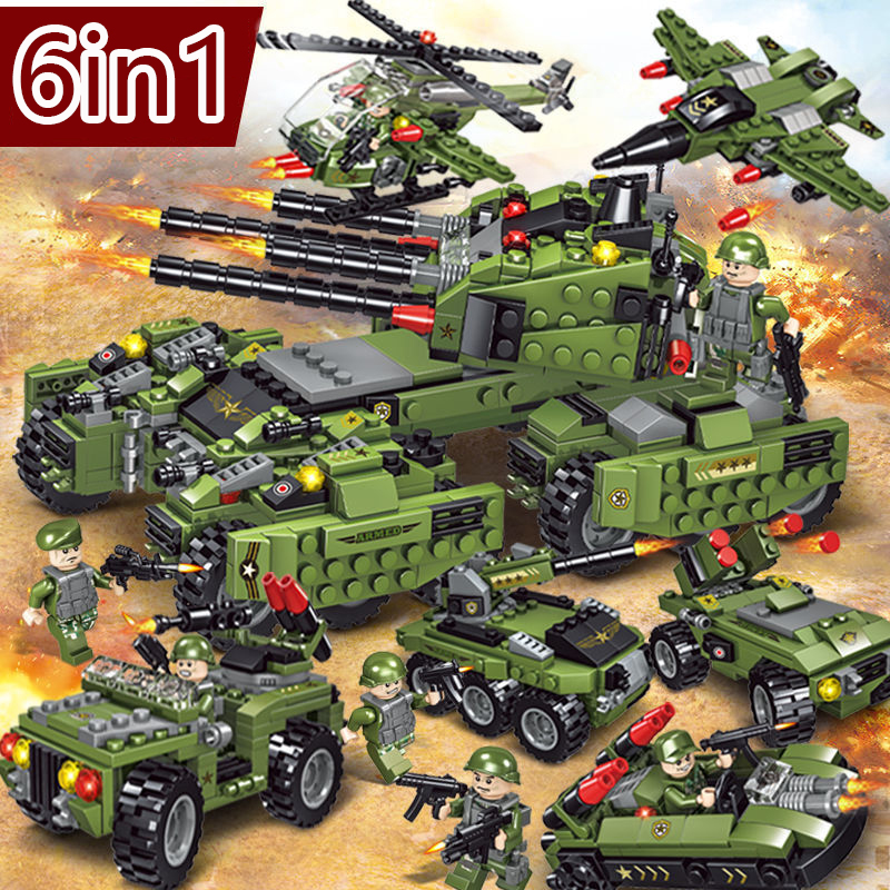 ตัวต่อเลโก ตัวต่อ เลโก้รถถัง  รถหุ้มเกราะทหาร swat บล็อกตัวต่อรถ สงคราของเล่น เสริมพัฒนาการ สำหรับเด็ก W0038