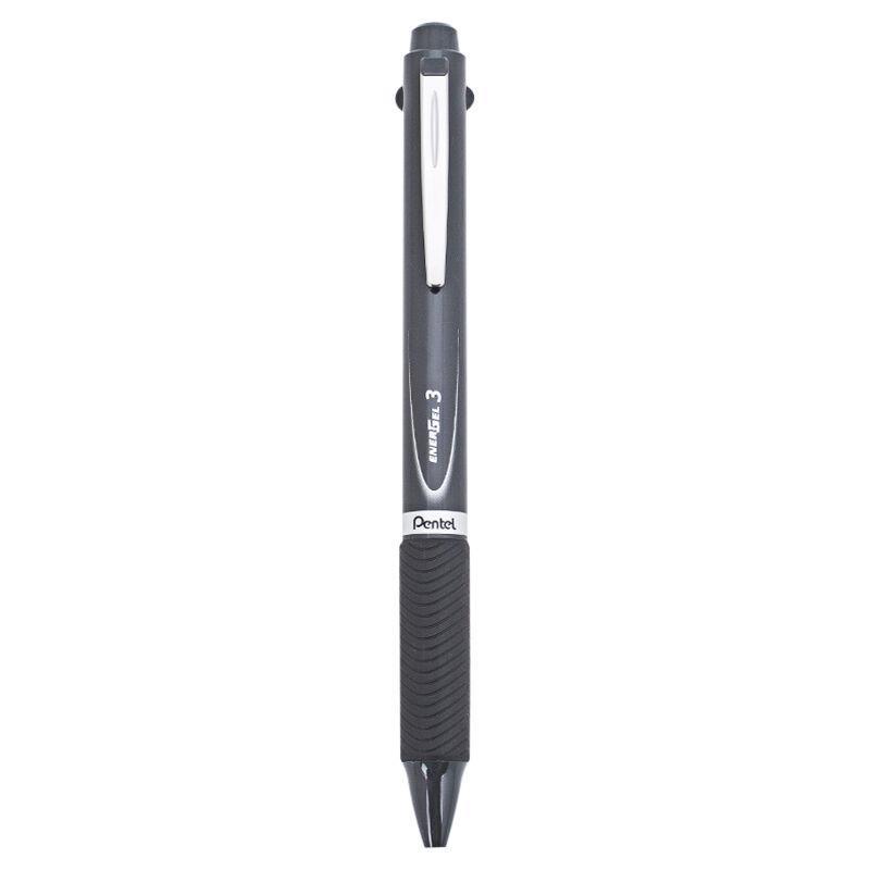 Electro48 เพนเทล ปากกาหมึกเจล รุ่น Energel 3 ระบบ ขนาด 0.5 มม. ด้ามสีเทา