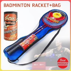 สินค้า BOWANG ไม้แบด ไม้แบดมินตัน Badminton Racket Streel (XB-599) 1 คู่