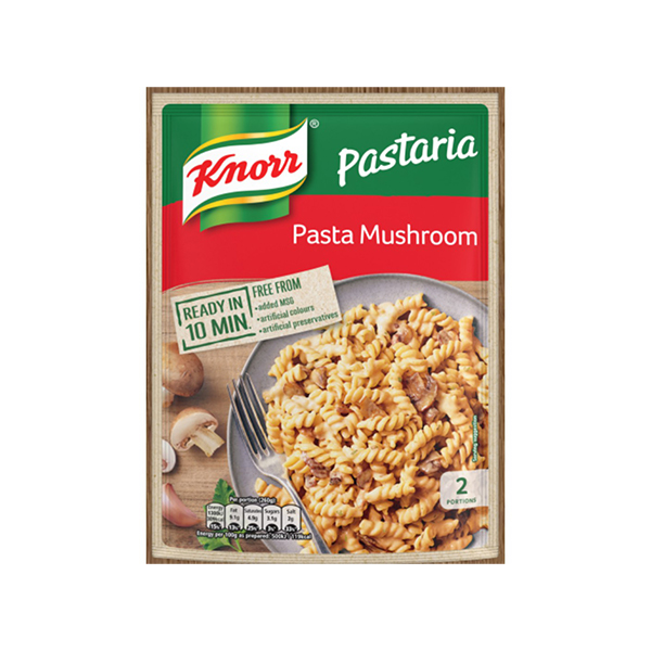 Knorr Pastaria Pasta Mushroom 150g คนอร์พาสต้าพร้อมทาน รสเห็ด ขนาด 150 กรัม (5563)