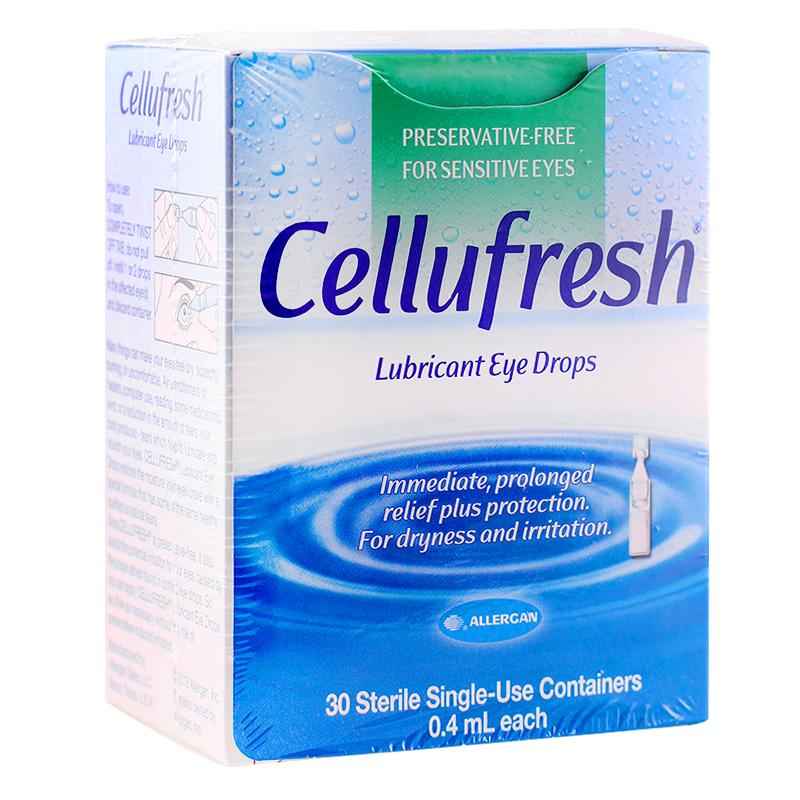 Cellufresh Lubricant Eye Drops 30 Sterile (0.4 mL Each) น้ำตาเทียม