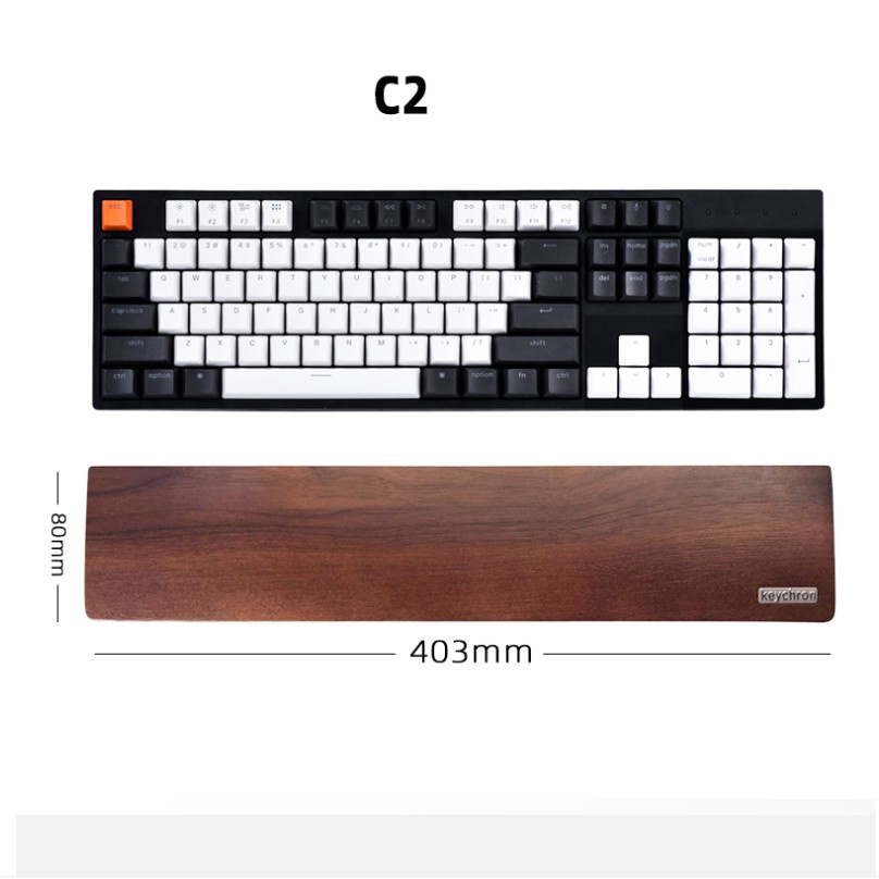Keychron Keyboard Support Walnut Palm Tray Wrist Rest Keyboard Holder