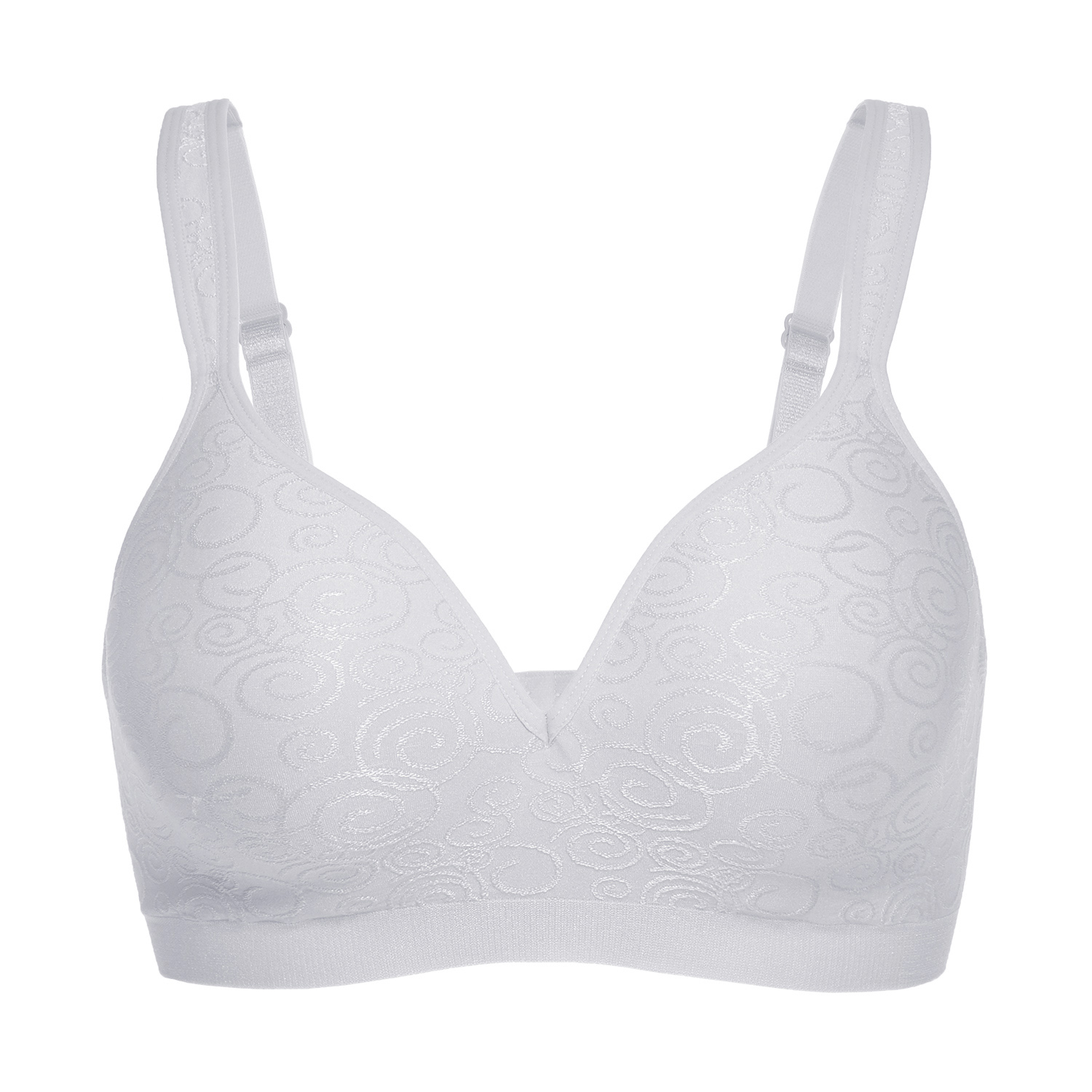 Women's Comfort Full Coverage Jacquard Everyday Seamless Foam Contour Wire  Free Bra Plus Size