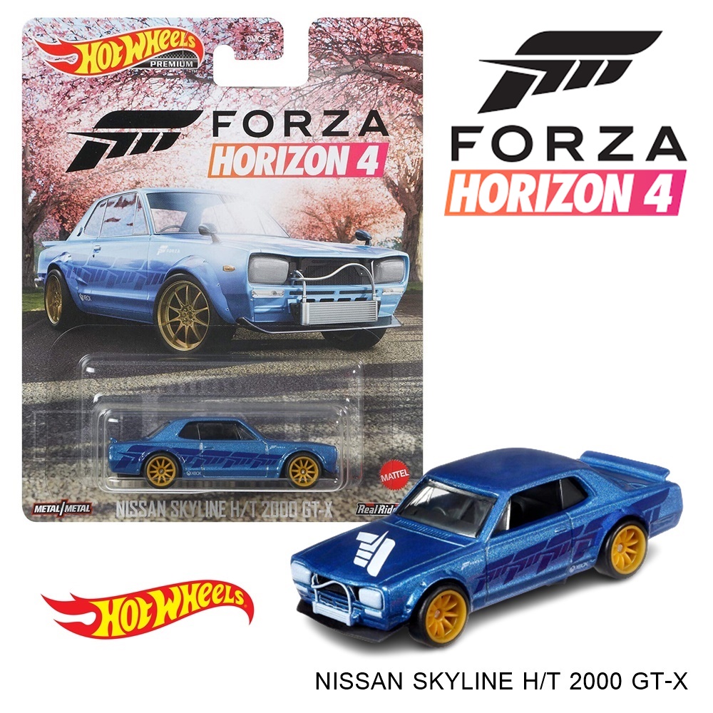 โมเดลรถเหล็ก HOT WHEELS รุ่น NISSAN SKYLINE HT 2000 GTX FORZA