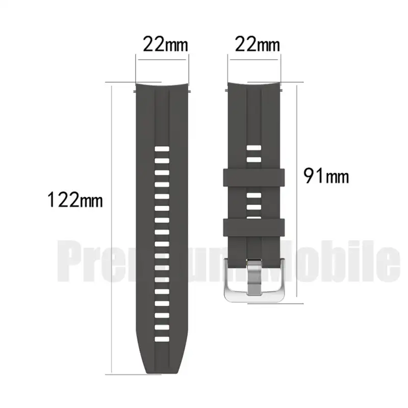 ภาพสินค้าสายนาฬิกา Huawei Watch Silicone V.1 Watch Band For / GT /GT2 42 mm/46 mm สายซิลิโคนอย่างดี สวย เรียบหรู ดูดี แข็งแรง จากร้าน Premium Gadget  Korat บน Lazada ภาพที่ 2