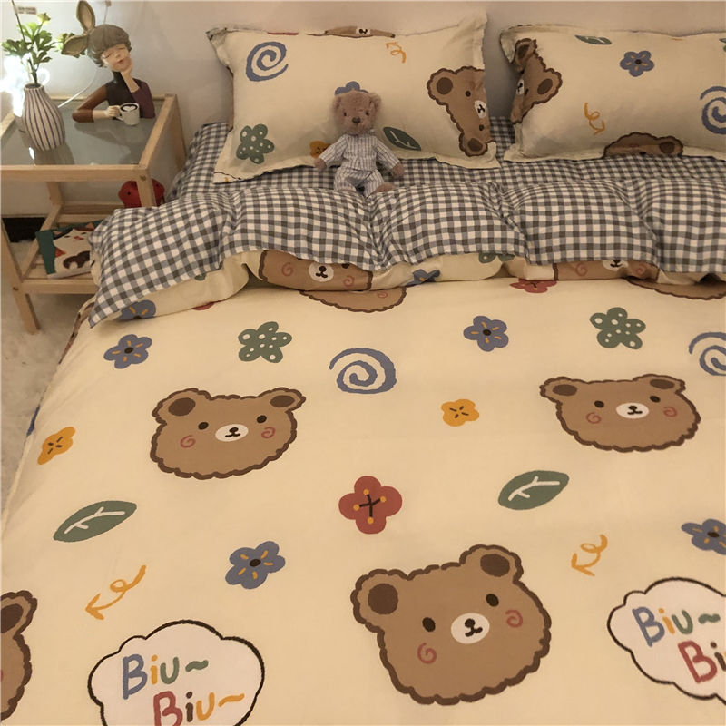 Boys Girls Bedding Set Fashion Flat Sheets Adult Children Bed Linen ...