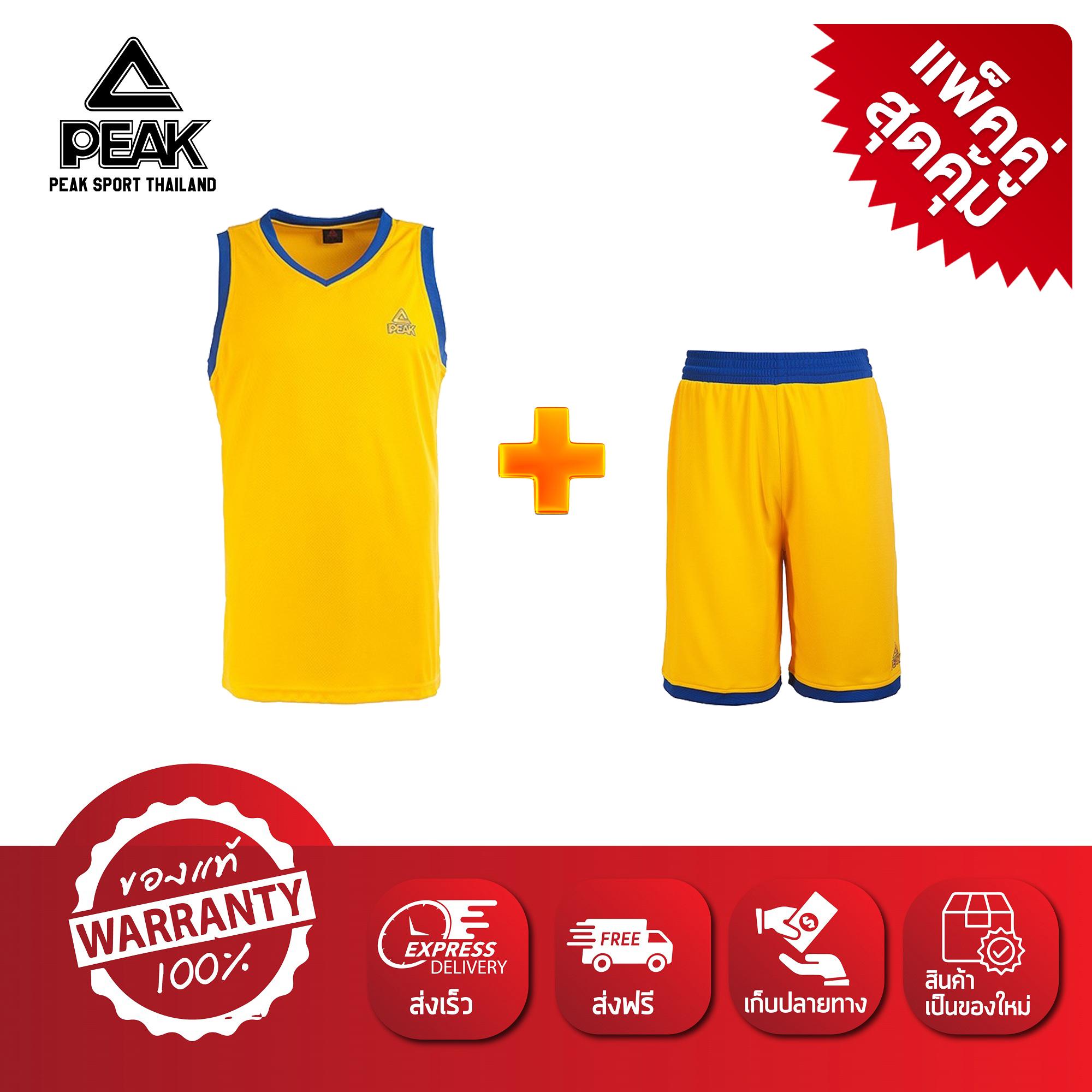 PEAK เสื้อ ผ้า กีฬา บาสเกตบอล Basketball Sport Jersey พีค รุ่น F752141 สีส้ม