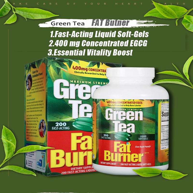 Green Tea Fat Burner Concentrate Extract 400 mg EGCG 200 เม็ด Candy