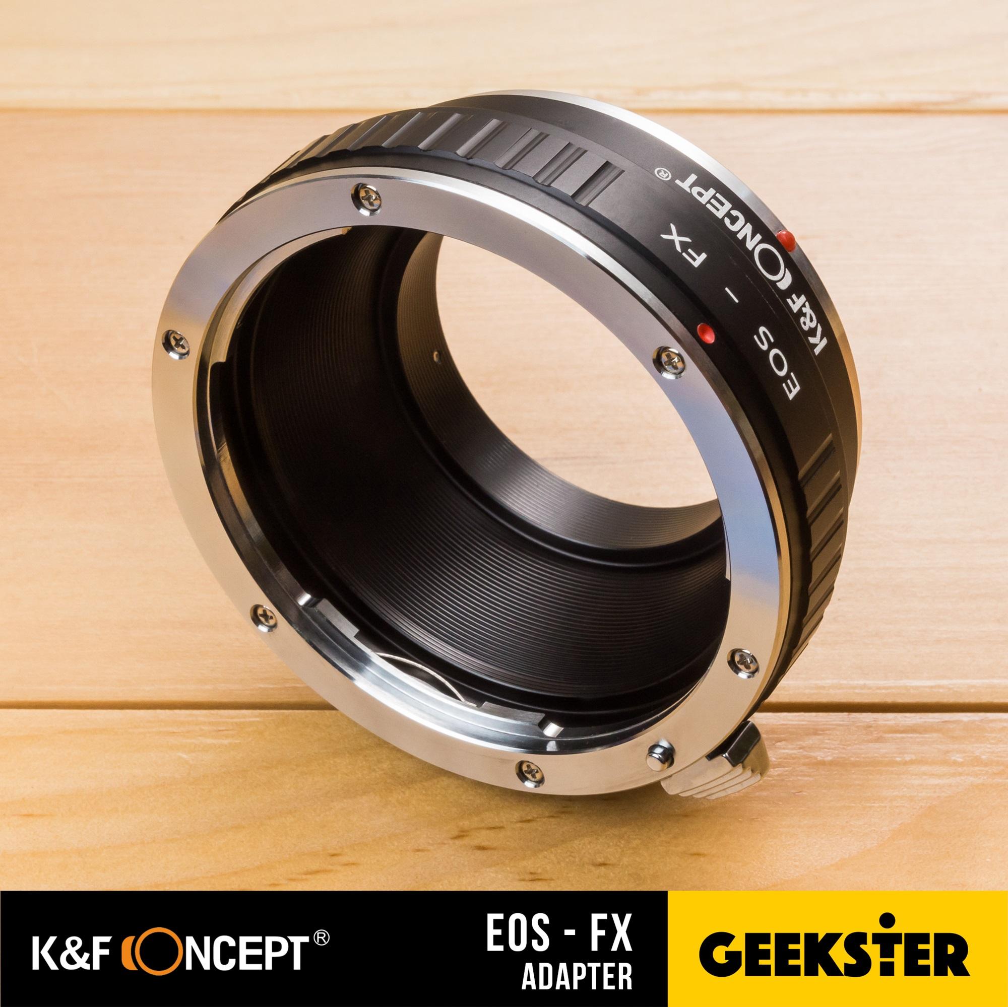 K&F EOS-FX Adapter แปลงเลนส์ Canon DSLR EF / EF-S เพื่อเอามาใส่กล้อง Fuji Mirrorless ได้ทุกรุ่น ( Lens mount adapter Mount EOS For Fuji ) ( เมาท์แปลง อแดปเตอร์ ) ( EOS-FX / EOS-X ) ( EF FX / EF X ) ( Geekster )