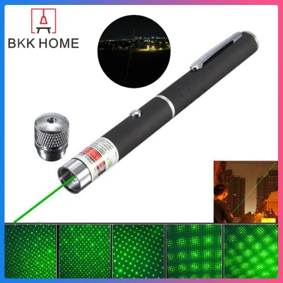 BKK เลเซอร์เขียว Green Laser Pointer 500 mW ปากกาเลเซอร์ เลเซอร์แรงสูง เลเซอร์ สีเขียว จุดพอยเตอร์ จุดpointerและจุดกระเจิง เลเซอร์ระยะไกล 3 km