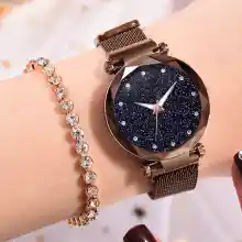 ภาพขนาดย่อของสินค้าFashion Watch ถูกมาก นาฬิกาสไตล์เกาหลี นาฬิกา ผู้หญิง สวย แฟชั่นผู้หญิง สีน้ำตาล ทอง ดำ ม่วง น้ำเงิน แดง หน้าปัด ดาว จักรวาล กาแล็กซี่