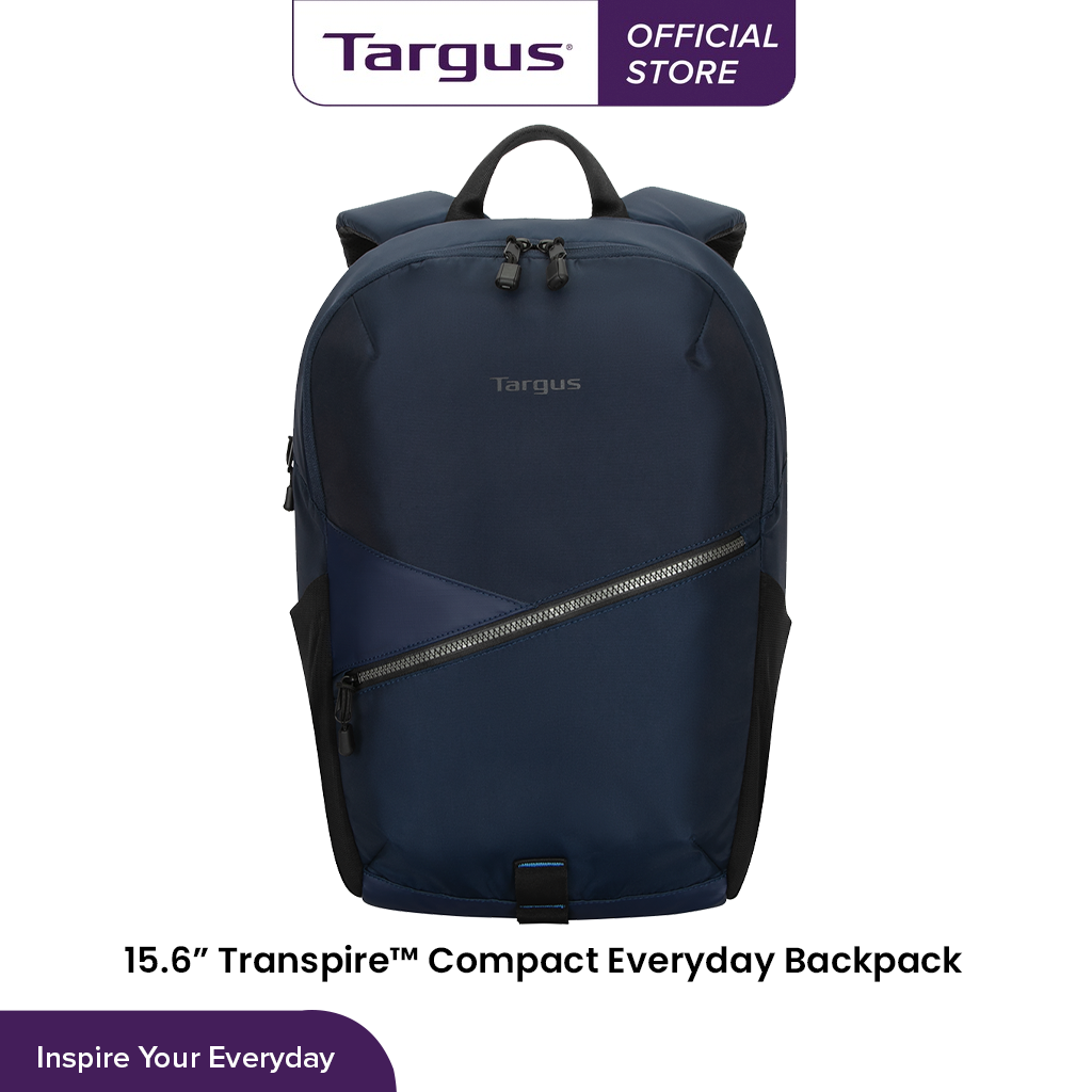 กระเป๋าเป้ใส่โน๊ตบุ๊คสำหรับขนาด 15-16 นิ้ว TargusTranspire™ Compact Everyday Black Iris (Blue) [TBB63202GL] ราคา 1,390 บาท*ส่งฟรี