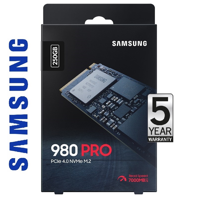 Samsung 250GB 980 PRO M.2 NVMe SSD