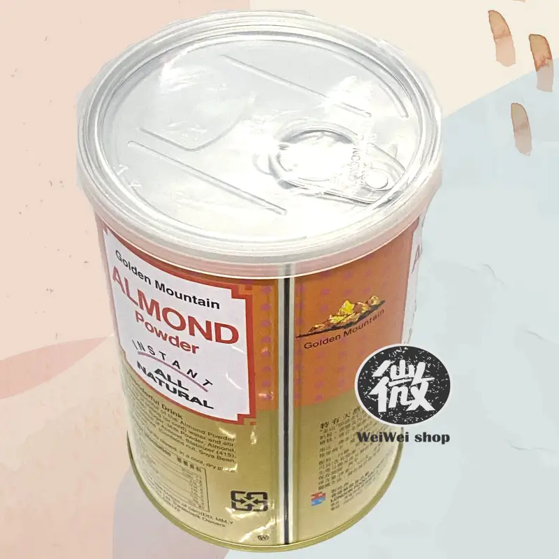 ภาพสินค้าผงอัลมอนด์ แบบหวานน้อย สำหรับชงดื่ม Almond Powder ตรา Golden Mountain ของฮ่องกง 350g จากร้าน WeiWei Shop บน Lazada ภาพที่ 5