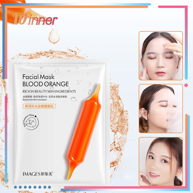 แผ่นมาร์คหน้าส้มสีเลือด มาร์คหน้าส้มสีเลือด ส้มสีเลีอด IMAGES Blood