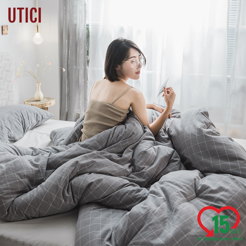 UTIC ผ้านวมผ้าห่ม นุ่มนิ่ม ไส้ผ้านวม 6ฟุต ผ้านวมเย็บไม่ต้องใช้ปลอก Cotton 100% Soft Quilt Thick Blankets Duvets Bedding 6ft