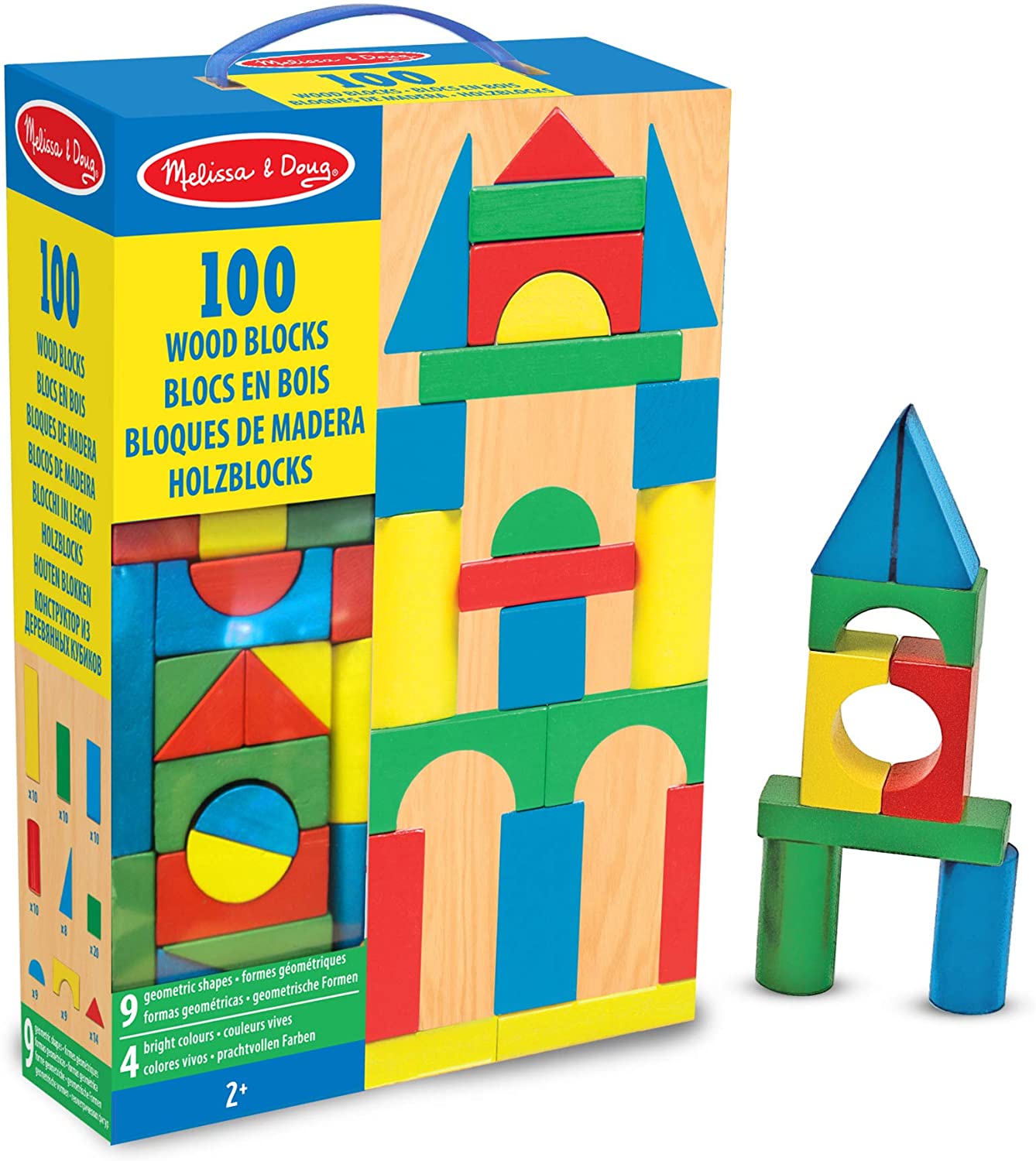 Melissa & Doug – Melissa & Doug – 100 Wood Blocks Set - Puket Stores