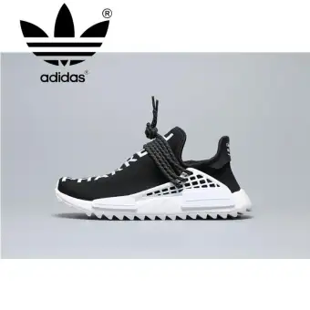 Original _Adidas_ PW_Human_Race_NMD_Fei_Dong_Joint_name Men's Running Shoes  Casual Shoes Women's Sneakers Black and 