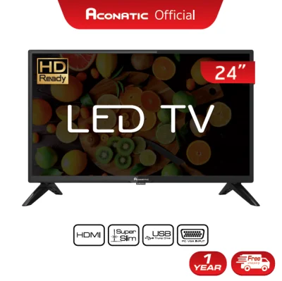 Aconatic LED Analog TV อนาล็อคทีวี HD ขนาด 24 นิ้ว รุ่น 24HA502AN (รับประกัน 1 ปี)