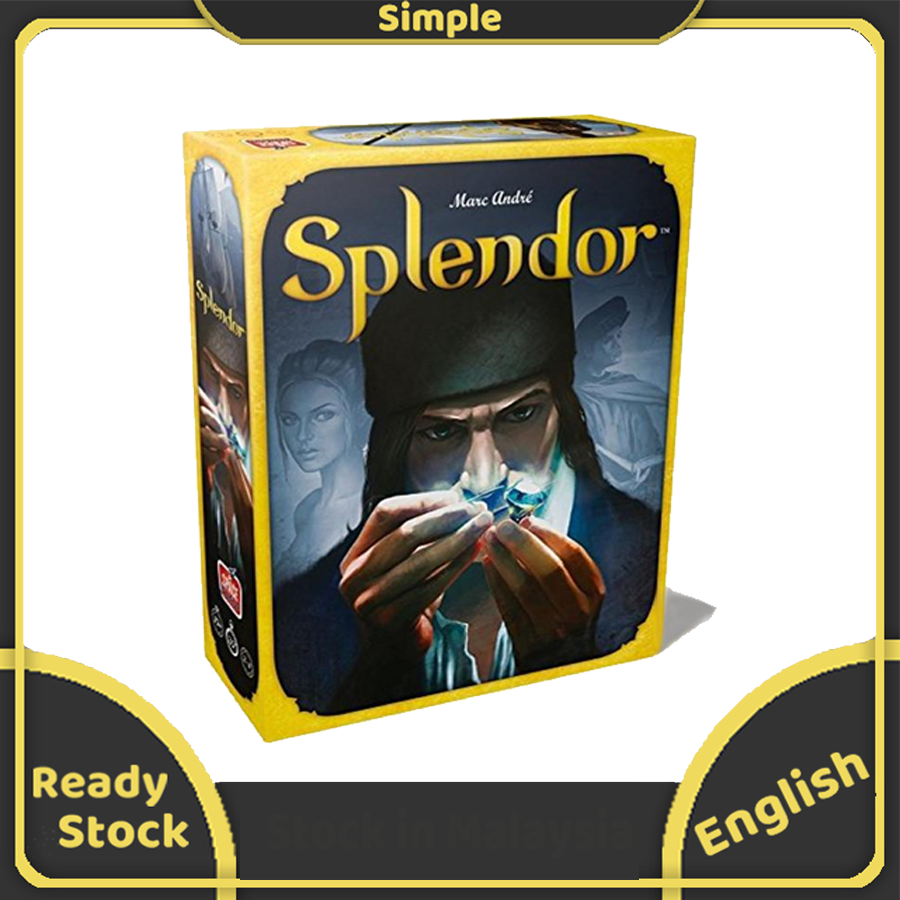 Splendor Board game เหรียญพลาสติก (ภาษาอังกฤษ) บอร์ดเกม เกมค้าเพชร