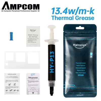 AMPCOM Thermal Grease Kit Thermal Conductivity 13.4W m-K High Performance Thermal Compound Thermal Paste for SSD CPU GPU VGA