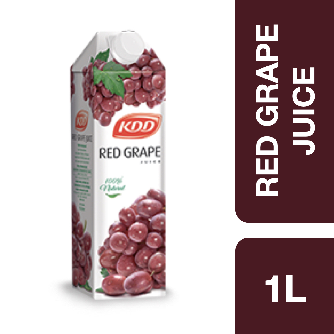 KDD Red Grape Juice 1L ++ เคดีดีน้ำองุ่นแดง 1 ลิตร