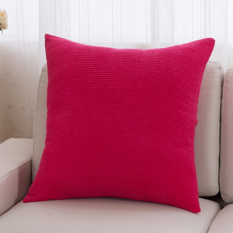 Ready Solid Cozy Corduroy Small Corn Striped Pillowcase Soft Velevet ready-solid-cozy-corduroy-small-corn-striped-pillowcase-soft-velevet