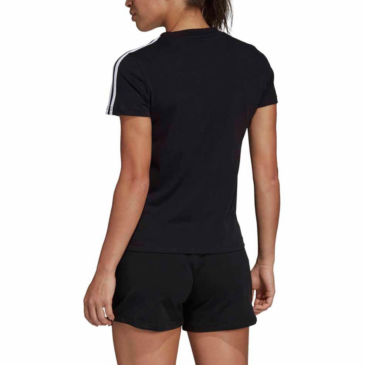 Adidas เสื้อ เทรนนิ่ง สำหรับผู้หญิง อดิดาส Training Women T-Shirt  Essentials 3-Stripes Slim Tee DP2362 (700) - Puket Stores