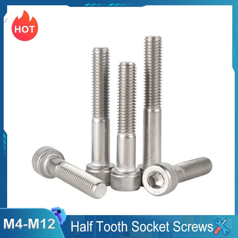 304 A2 Stainless M6~M12 Partially Thread External Hex Screws Bolts GB5782/DIN931 