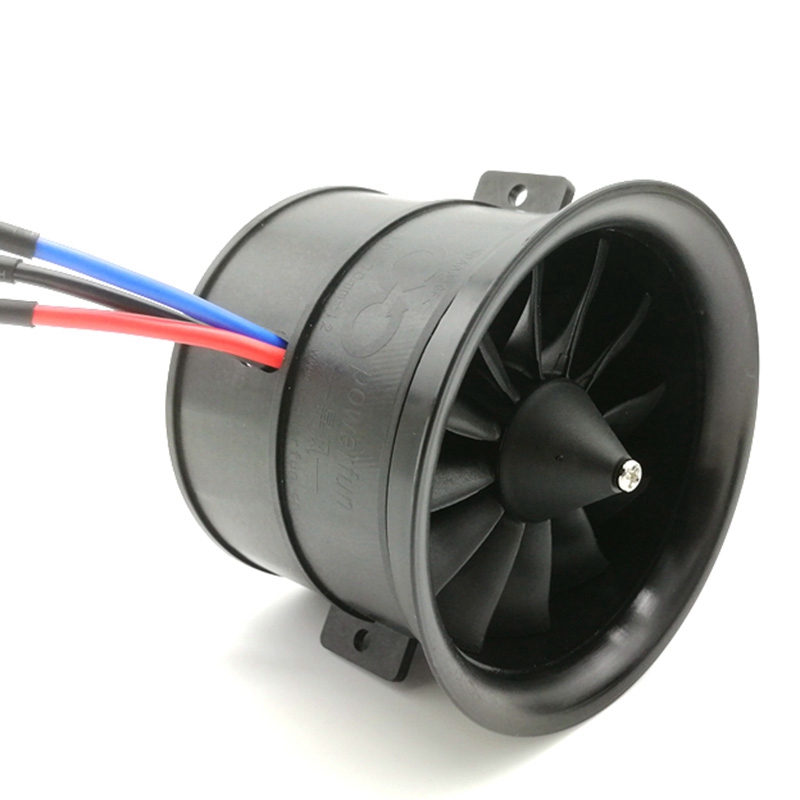 POWERFUN 70mm 12 Blades Ducted Fan EDF Unit with Brushless Motor for RC Airplane