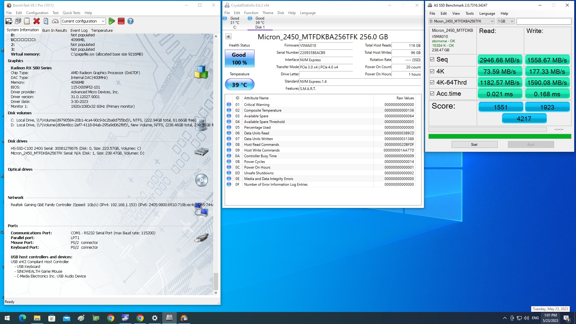 SSD M.2 Micron 256B Gen4.0 ถูกสุดๆ - J&N Comp - ThaiPick