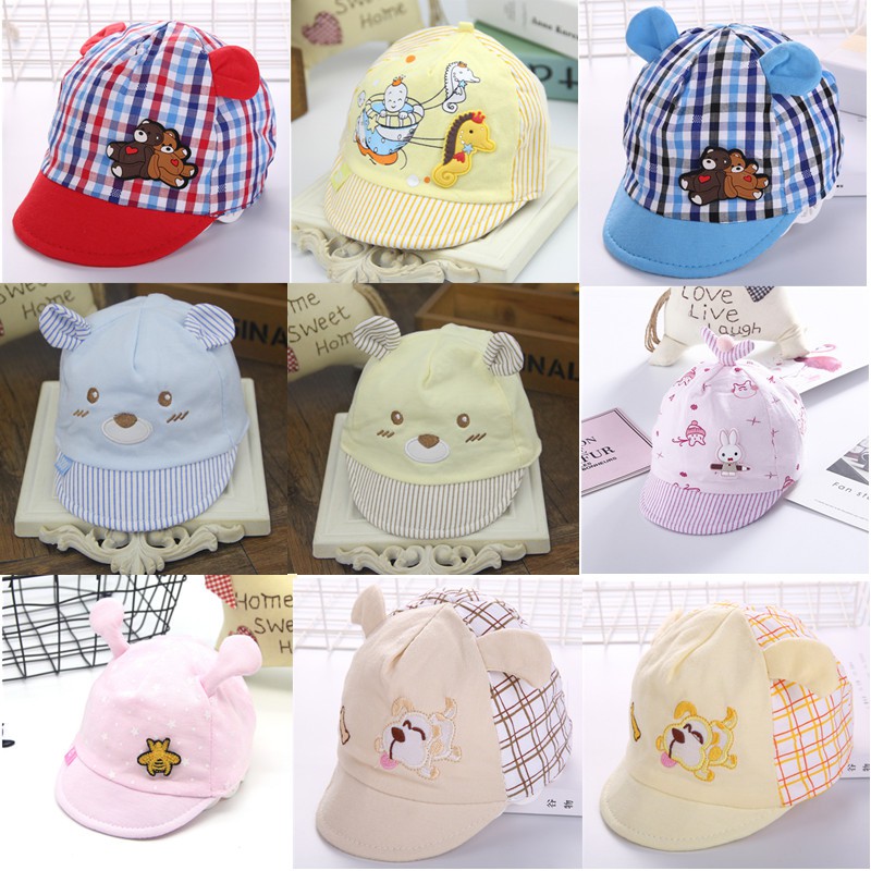 พร้อมส่ง!!  หมวกเด็กอ่อน หมวกเด็กเล็กน่ารักๆ สำหรับเด็ก 0-6 เดือน M1