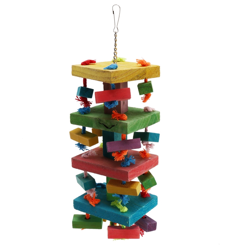 Picture of Wooden Bird Toys Large Bird Chewing Toy Parrot Birds Toys Accessories ...