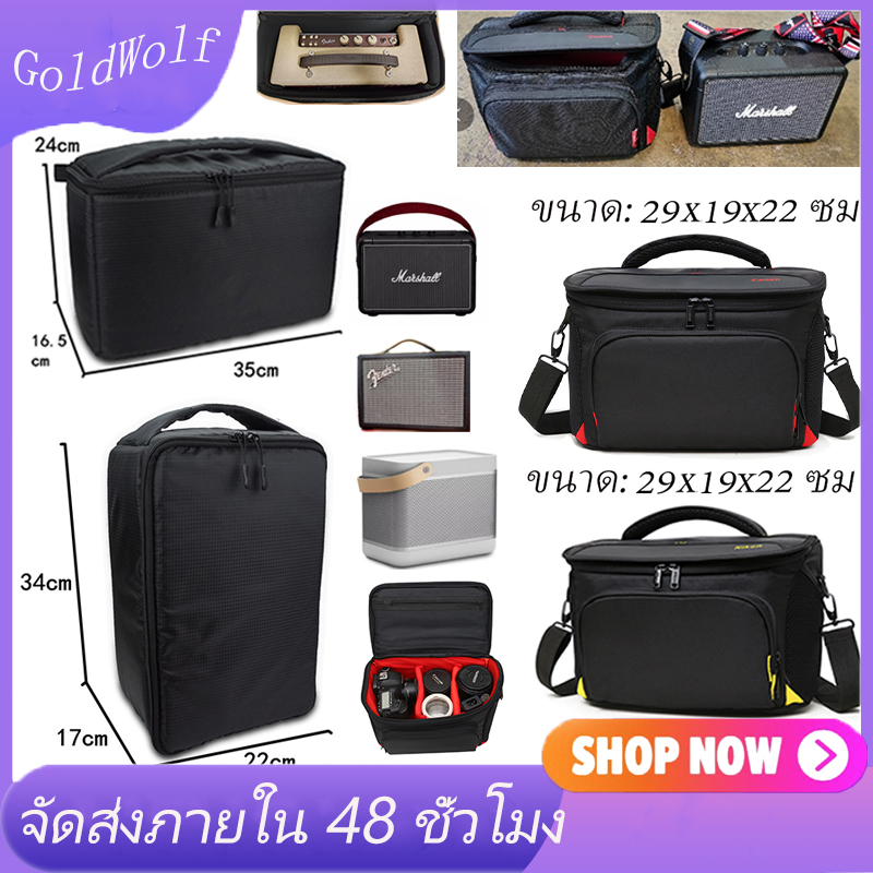 ​​กระเป๋า​หนัง​ใส่ลำโพง Marshall วัสดุกันน้ําไนล่อน DSLR กระเป๋ากล้องถ่ายภาพแบบพกพากระเป๋าสําหรับ Camera accessories Canon bag100D 550D 600D 650D 700D 750D 760D 60D 7D2