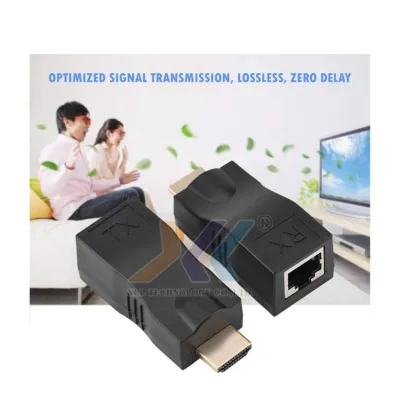 ตัวแปลงหัว HDMI เป็นสายแลน ส่งได้ 30เมตร HDMI Extender 2.0 4K, 2K HDMI005