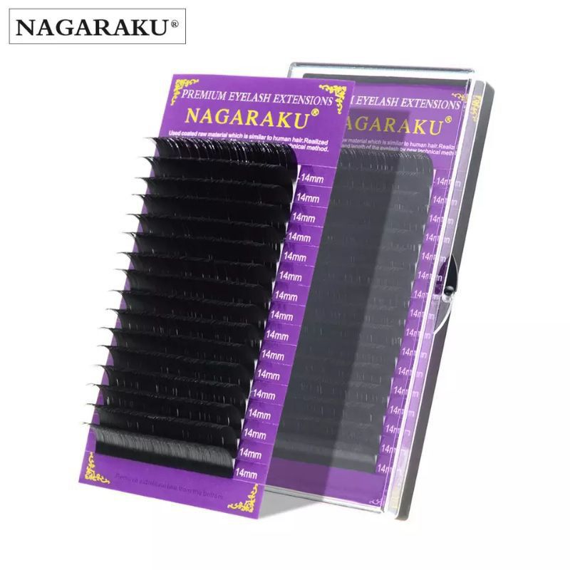 ขนตามิ้งค์ เส้นกลม NAGARAKU 0.15C แยกไซด์ 10mm..