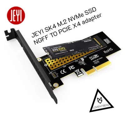 Adapter SK4 M.2 NVMe SSD NGFF TO PCIE 3.0 X4 Jeyi พร้อมส่งในไทย