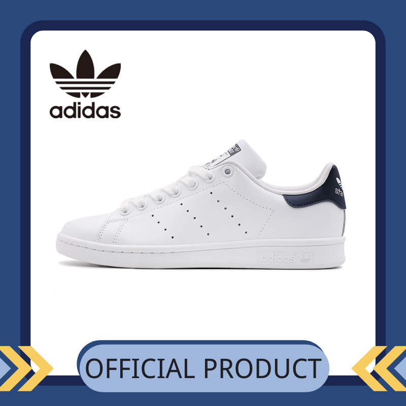 【Official genuine】Adidas Clover STAN SMITH Men's shoes Women's shoes sports shoes fashion shoes running shoes casual shoes Skateboard shoes Genuine Leather M20325 Official store
