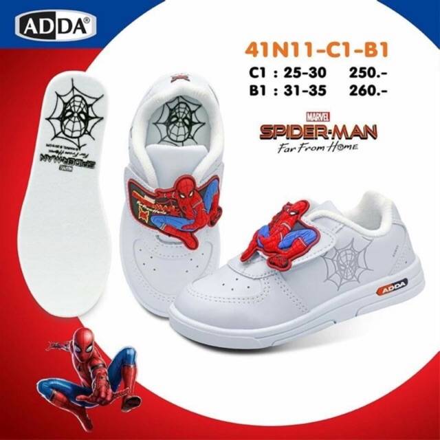 ADDA SPIDERMAN รองเท้านักเรียนอนุบาล รุ่น41A11C1 , 41N11
