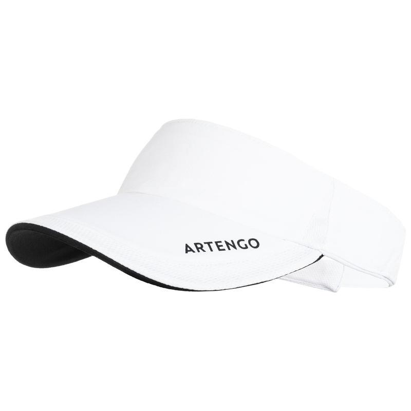 หมวกเปิดศีรษะสำหรับกีฬาแร็คเกตรุ่น TV 100 (สีขาว)
