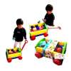 Todds  Kids Toys ของเล่นเสริมพัฒนาการ บล็อกตัวต่อจัมโบ้ 30 ชิ้น พร้อมรถลาก