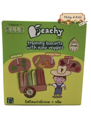 Peachy Biscuits บิสกิตแท่งผักรวม 9 ชนิด