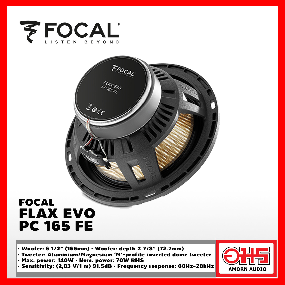Focal FLAX EVO PC 165 FE 6.5” Coaxial Speakers, RMS: 70W - MAX: 140W AMORNAUDIO อมรออดิโอ | Lazada.co.th Focal FLAX EVO PC 165 FE 6.5” Coaxial Speakers, RMS: 70W - MAX: 140W AMORNAUDIO อมรออดิโอ | Lazada.co.th